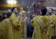 Преосвященнейший Мстислав, епископ Тихвинский и Лодейнопольский, совершил Божественную Литургию в г. Лодейное Поле